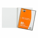 Hilroy Spiral Graph Notebook, 1 cm square, 80 pages