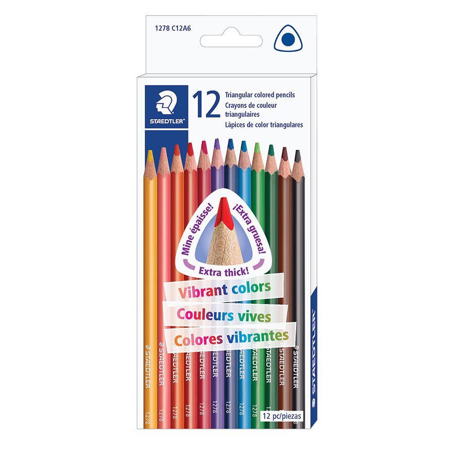 Crayons de couleurs «Staedtler» (Boîte de 12)