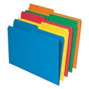 File Folder, Legal Size, Assorted Colors