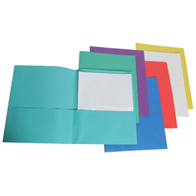 [DUOP] Chemise à pochettes, Carton texturé, Couleurs assorties (Vert)