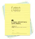 Ecolo Writting Book #44, Interlined and Dotted 5 mm (32 pages), Yellow