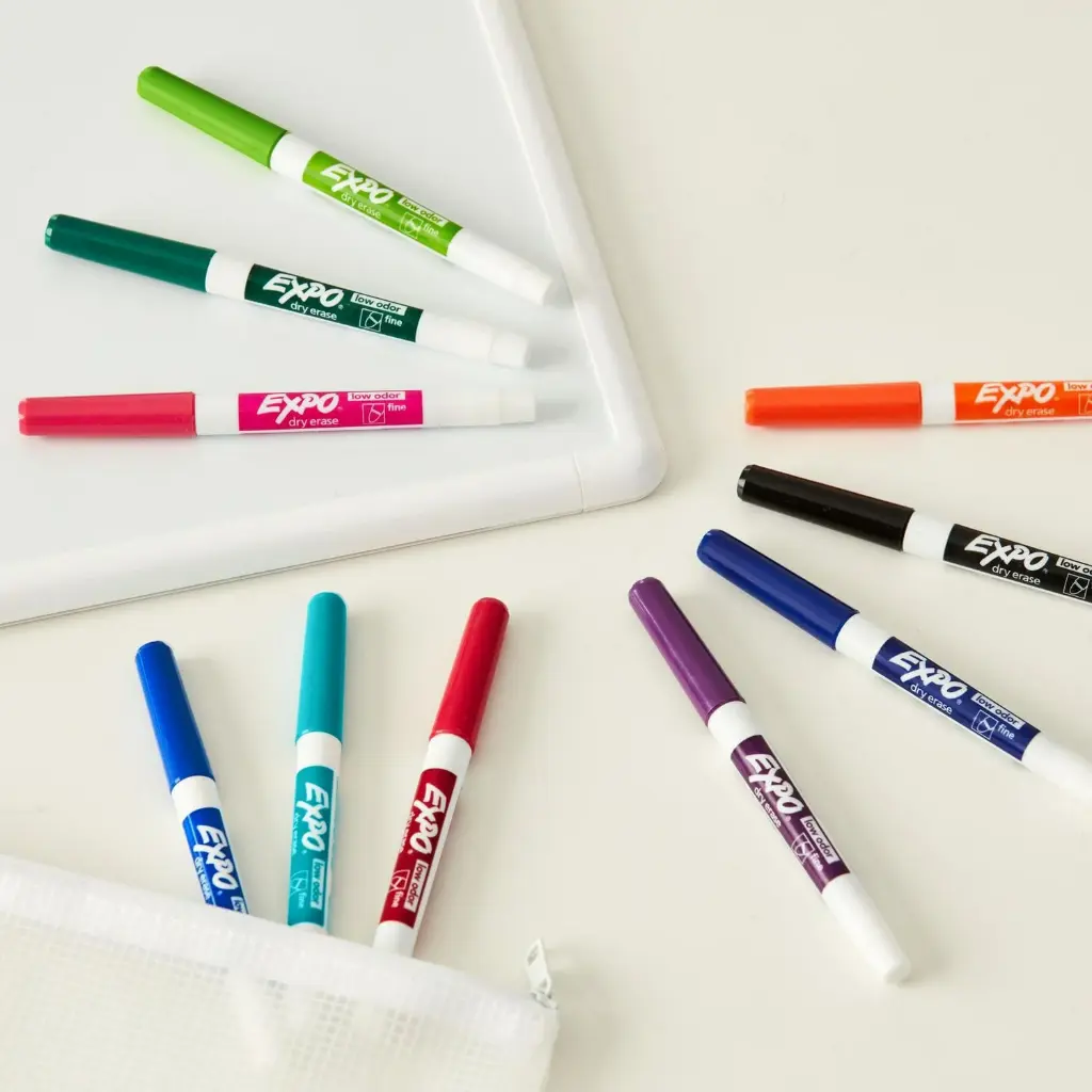[EXPO] Expo Dry Erasable Marker, Fine Point, Ass. Col.