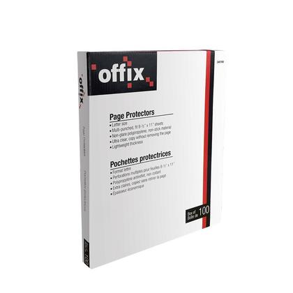 Page Protector, 3 Holes, Top Insertion