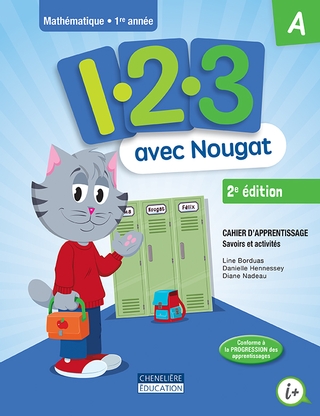 1, 2, 3 avec Nougat, 2e édition, 1er année, Combo cahiers A-B versions imprimée et numérique, aide-mémoire + activités interactives 1 an (9998201810096) - Hamster : LV250987