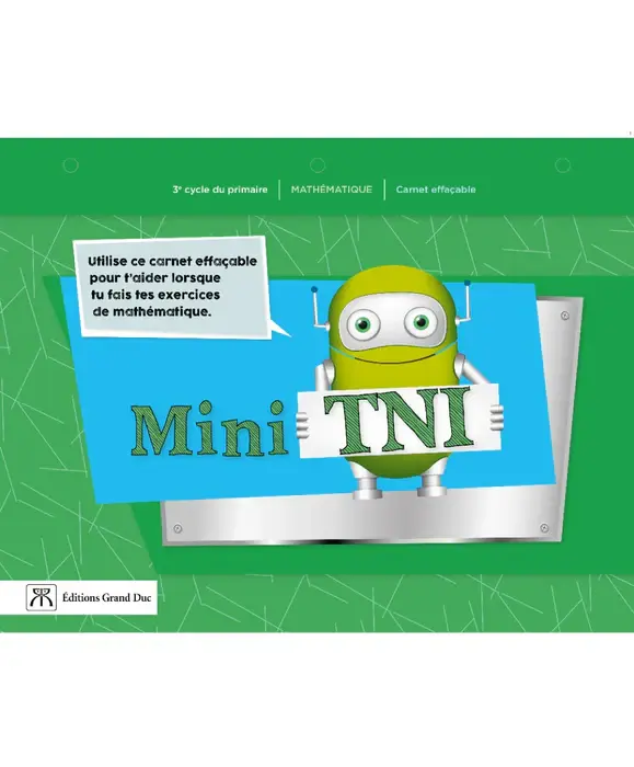 [9782766215089] Mini-TNI - Carnet effaçable autonome en mathématique - 3e cycle