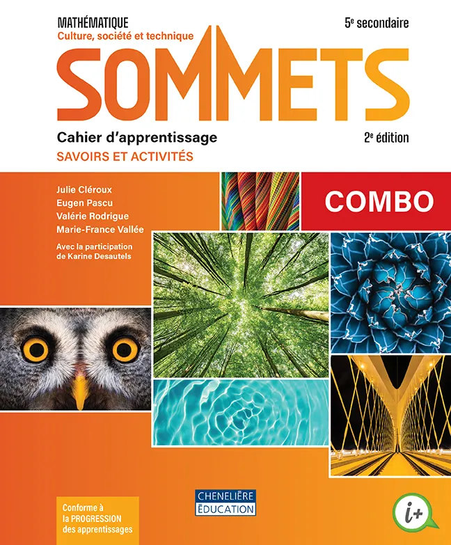 [9782765090571] Sommets CST - 3e cycle (5e secondaire) - COMBO - Cahier d'apprentissage - Version imprimée et numérique + activités interactives - 1 an (9782765060871)