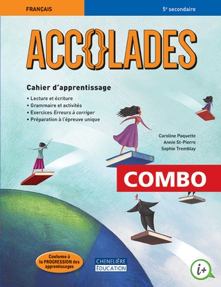 [LV297337] Accolades - 2e cycle - 3e année, COMBO - Cahier d'apprentissage - imprimé et numérique + activités interactives - 1 an + code grammatical (9998201810058)