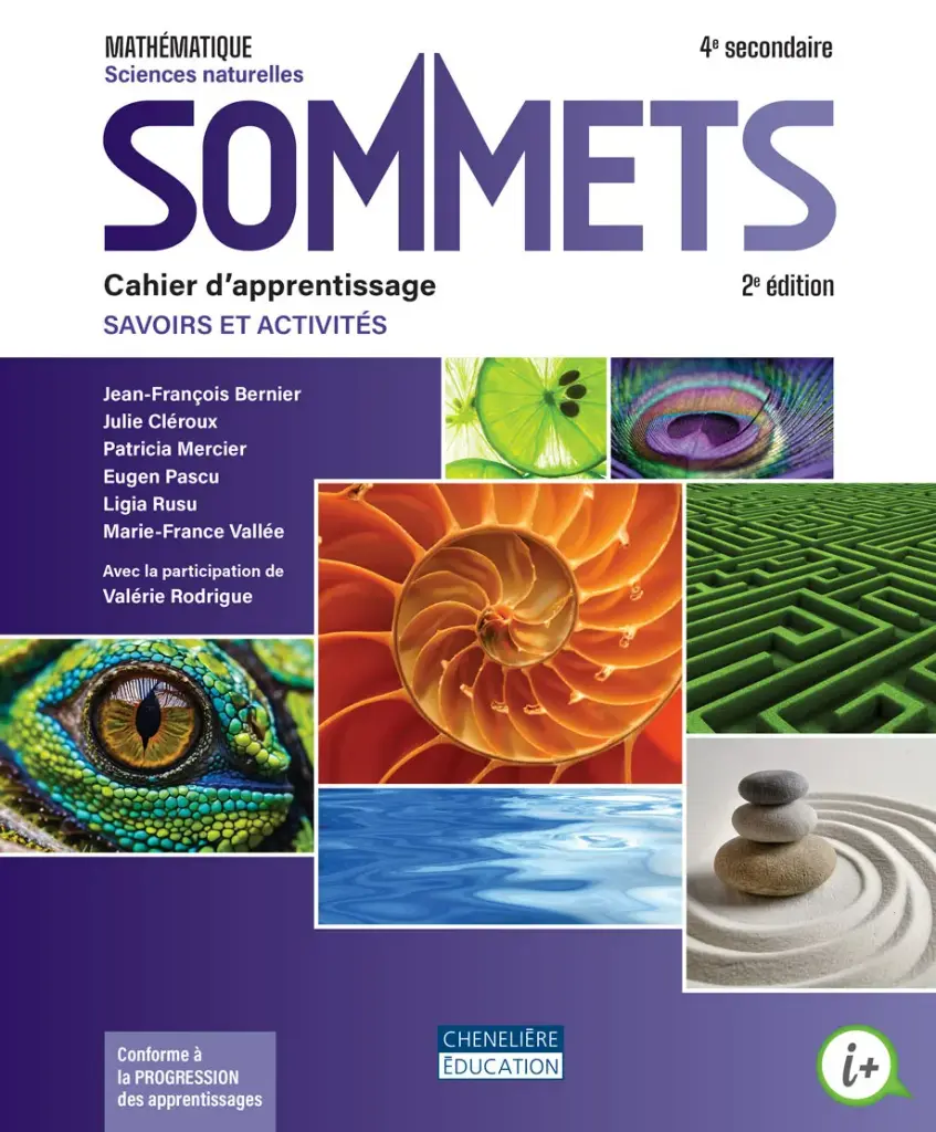 [9782765082392] Sommets SN 2e édition - 4e secondaire - COMBO, Cahier d'apprentissage versions imprimée ET numérique - ISBN 9782765082392