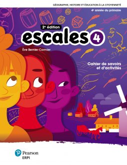 [9782766155217] Escales 4, 2e éd., Cahier de savoirs et d’activités avec carte plastifiée et ens. numérique - Élève 12 mois (9782766108633)
