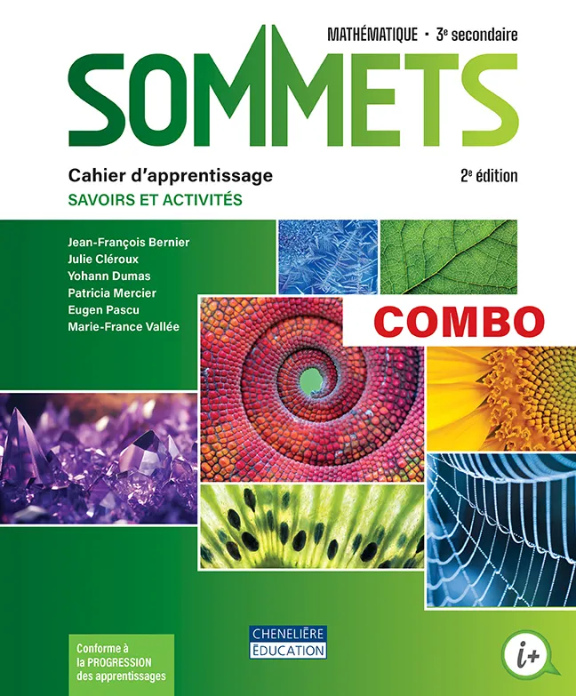 [9782765068426] Sommets (3e secondaire) Combo Cahier d'apprentissage, versions imprimée et numérique + Activités interactives, Accès Web 1 an (9782765068426)