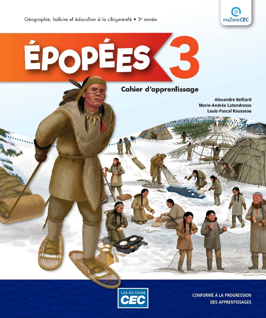 [9782766201457] Épopées 3e année - Cahier d'apprentissage - Cahier numérique gratuit avec l'accès enseignant (9782766201457)
