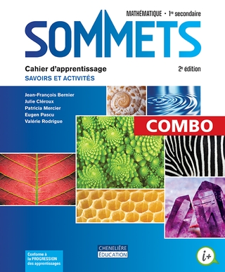 [9782765073406] Sommets (1er secondaire) 2e Ed., Combo Cahier d'apprentissage, versions imprimée et numérique +Activités interactives, Accès Web 1 an (9782765073406)