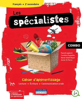 [9998202110423] Les spécialistes, 2e secondaire, COMBO - Cahier d'apprentissage versions imprimée et numérique, incluant magazine et code grammatical 
+ activités int. - 1 an (9998202110423)