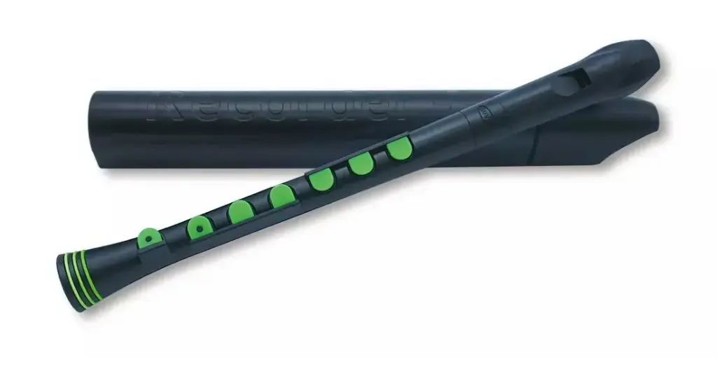 [NUVO] Nuvo Recorder with case, German Fingering, Black/Green
