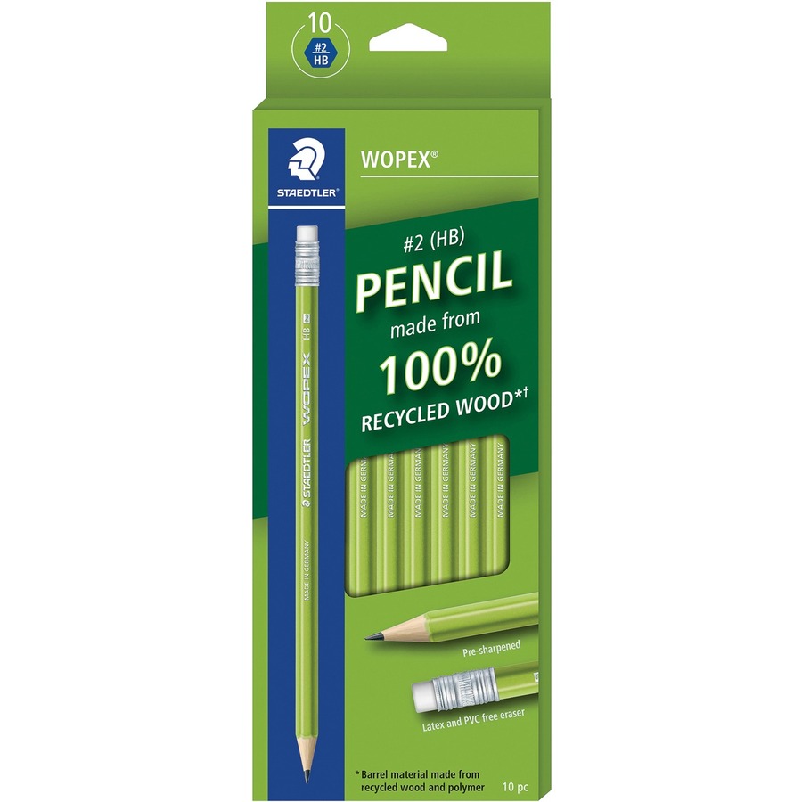 [833006] Crayons à mine HB Wopex de Staedtler  (Pqt de 10)