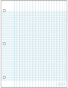 Standard Seyes Notepad Ecolo #13B, 3 holes, 50 sheets