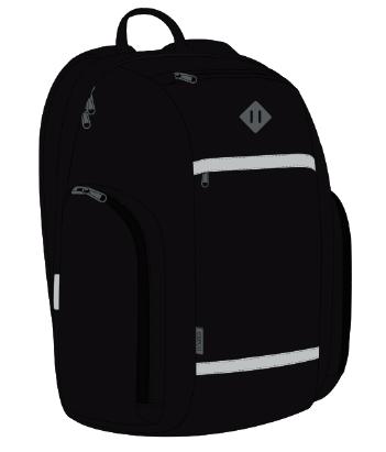 LG Athletic Backpack, Black (This style is offered only until stock is depleted)