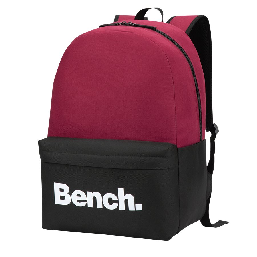 [828370] Bench Backpack, Burgundy/Black 