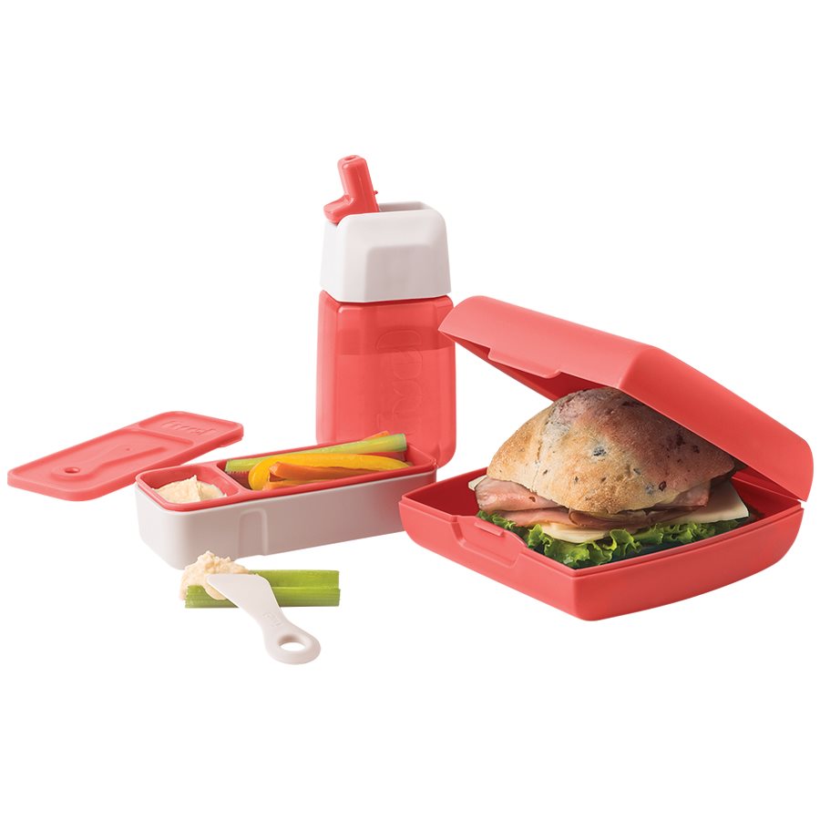 Fuel Lunch Set, 3 pieces, Coral 