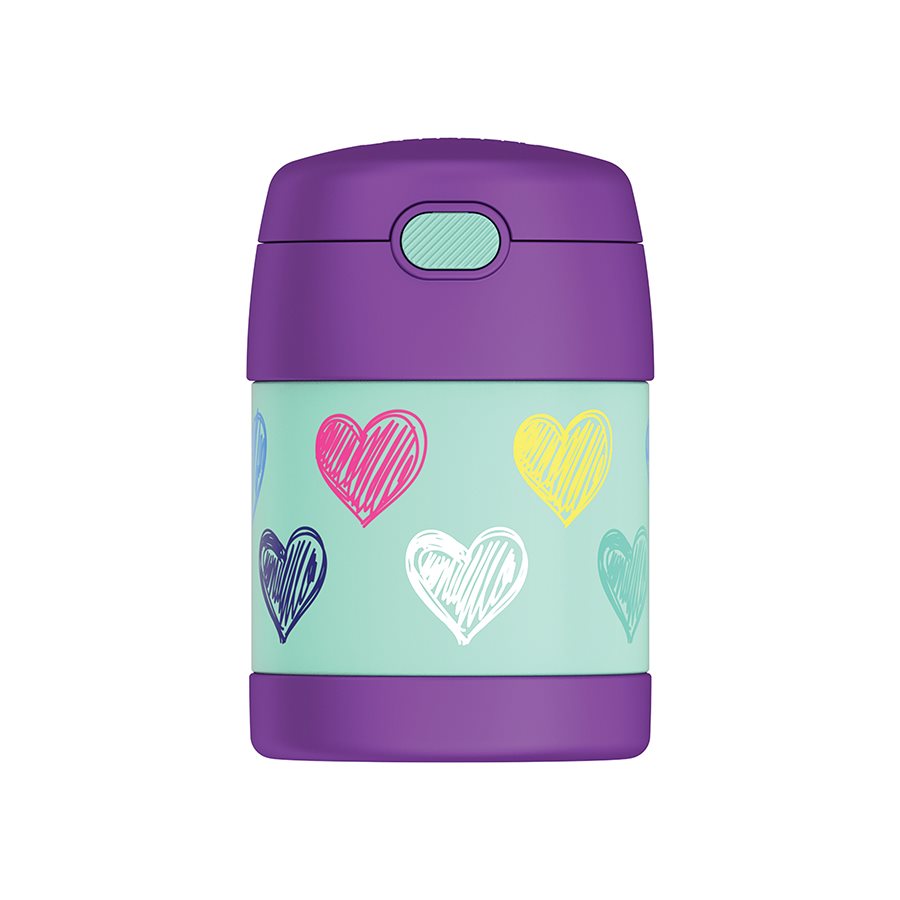 Thermos Insulate Food Container, 470 ml, Hearts (This style is offered only until stock is depleted)