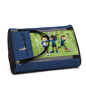 Louis Garneau, 2 Zipper Pencil Case, Soccer (This style is offered only until stock is depleted)