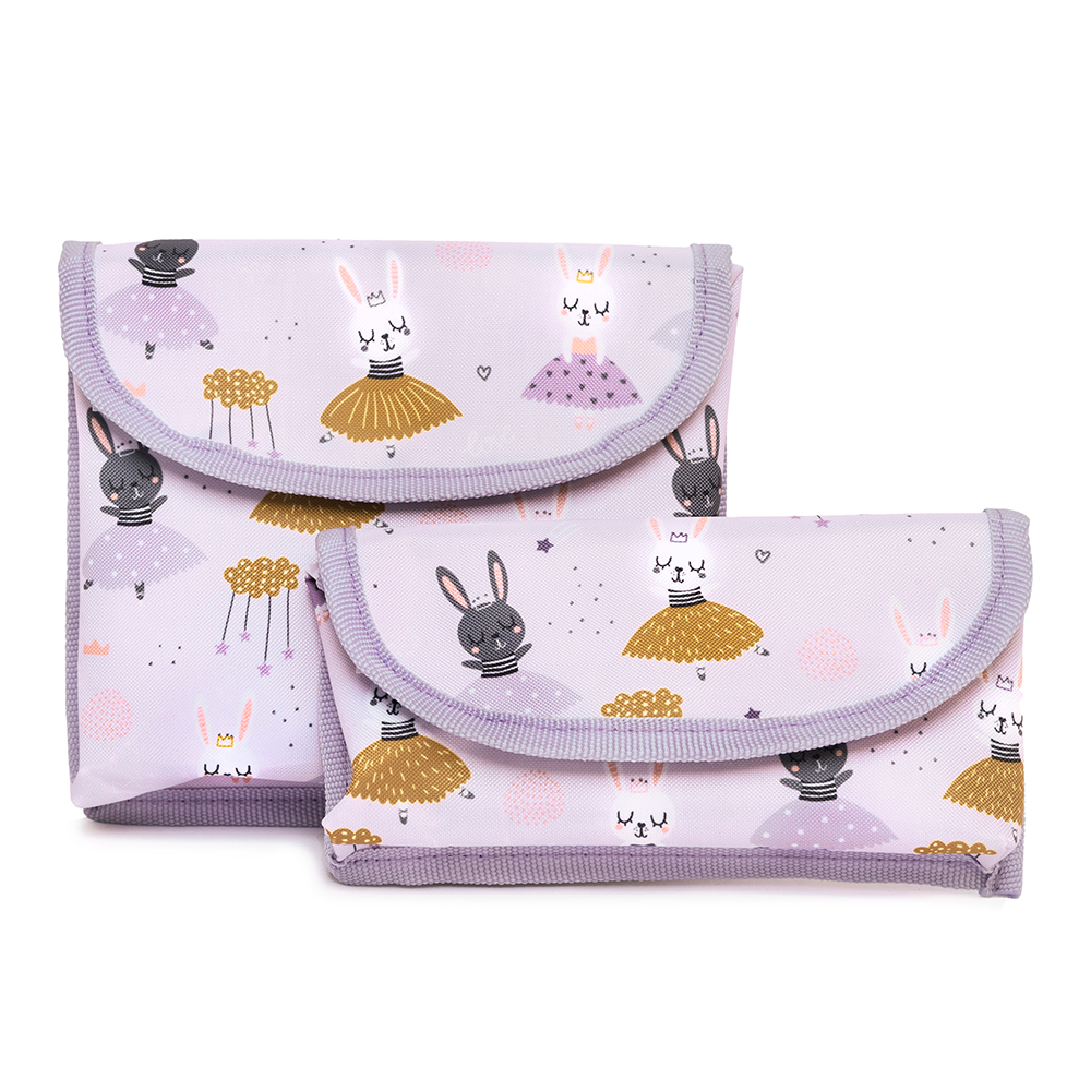 Set of 2 Snack and Sandwich Pockets, Ballerina