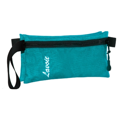 Lavoie Double Pencil Case, Aqua 