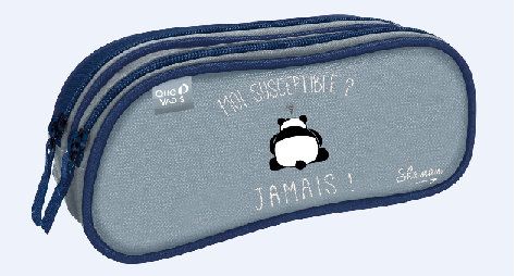 [YQ77520] 2 compartments Pencil Case, Shaman Collection, Various Models 