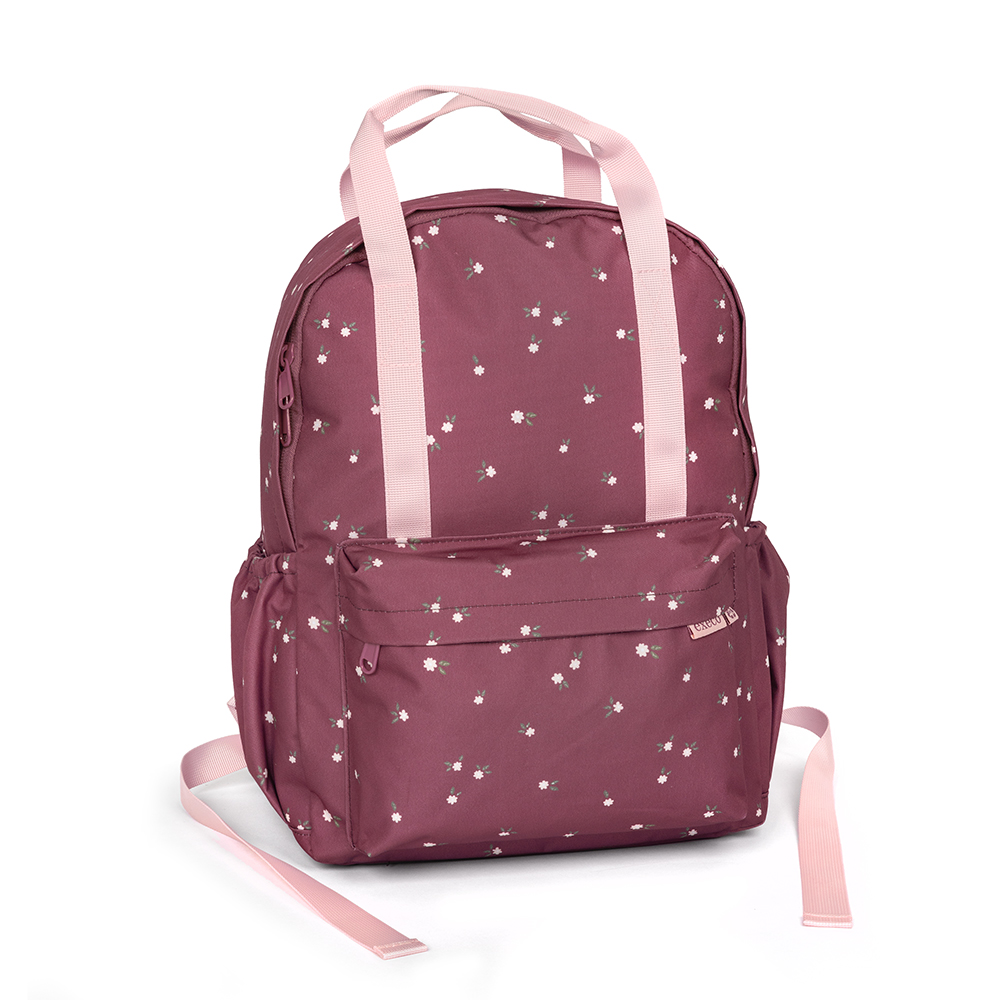 Execo Backpack with handles, Pink Flowers