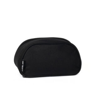 Off Track Pencil Case with 2 compartments, Black