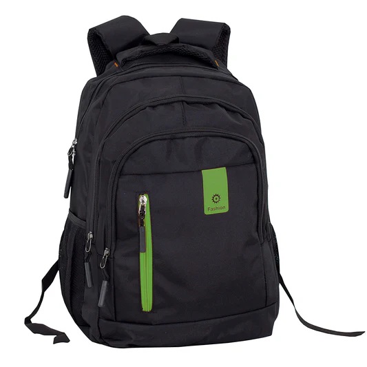 [YG150] Sac à dos Géo, Noir/Vert