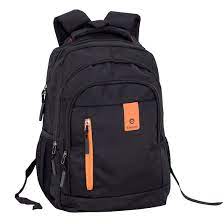 [G151] Sac à dos Géo, Noir/Orange