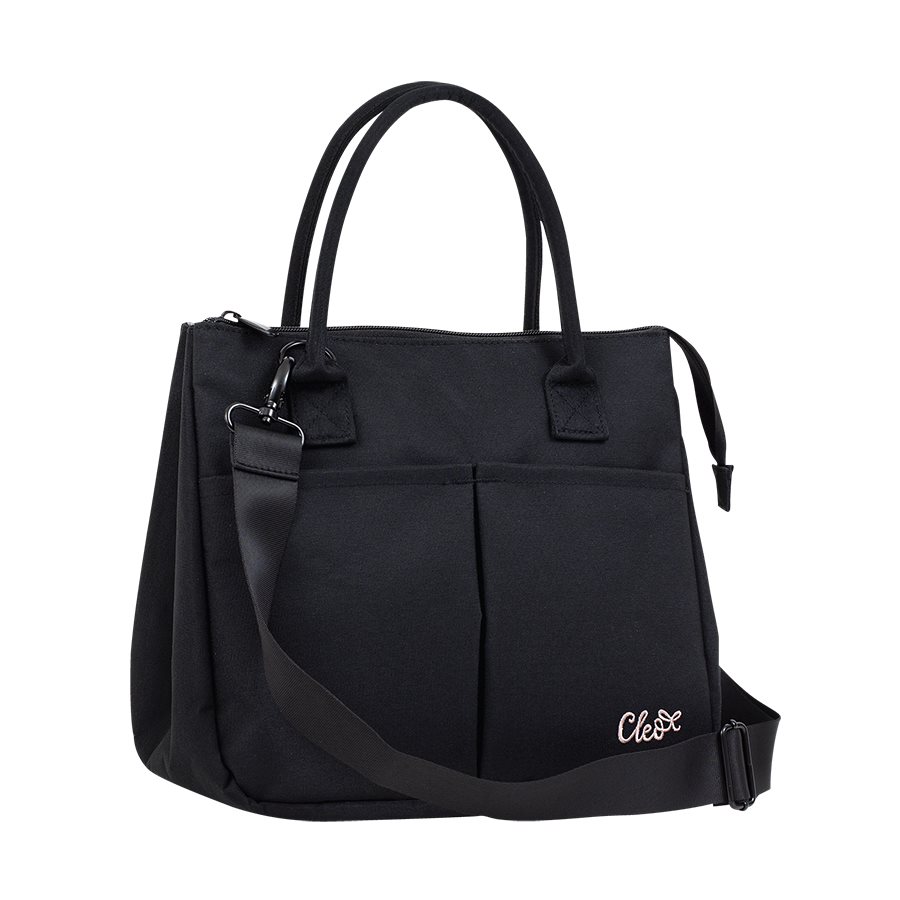 Cleo Handbag Style Lunch Box, Black