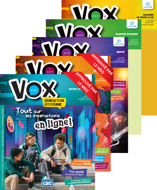 Vox 6e année - Ensemble des 5 fascicules (9782766213252)
