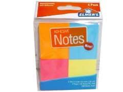 Notes autocollantes 1,5 po x 2 po (4 blocs de 50 fles)