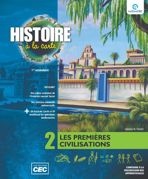 Histoire à la carte 1re secondaire - Ensemble élèves (incluant les exercices interactifs et le référentiel), version papier + Accès étudiants, Web 1 an (9782766202485)