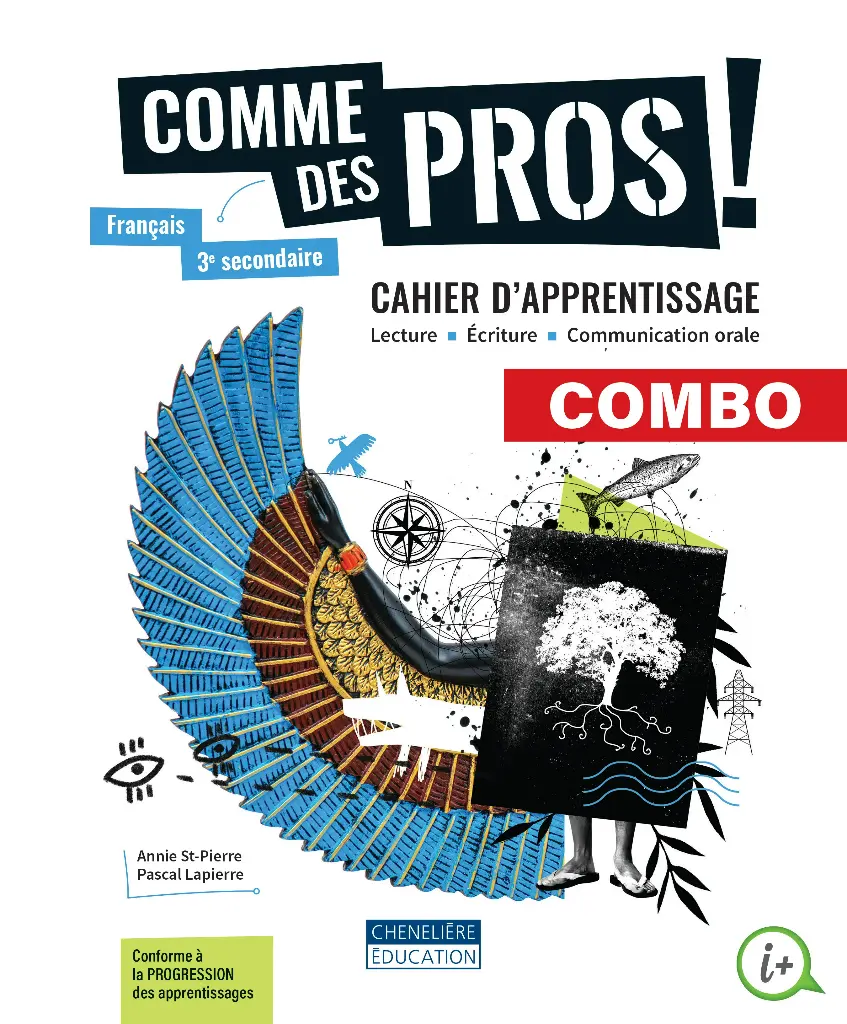Comme des pros!, 3e secondaire, COMBO - Cahier d'apprentissage versions imprimée et numérique + activités int. - 1 an + le magazine (9998202310038)