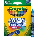 Crayons de cire Crayola, Larges (Boîte de 8)