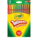 Twistable Wax Crayons (Box of 12)