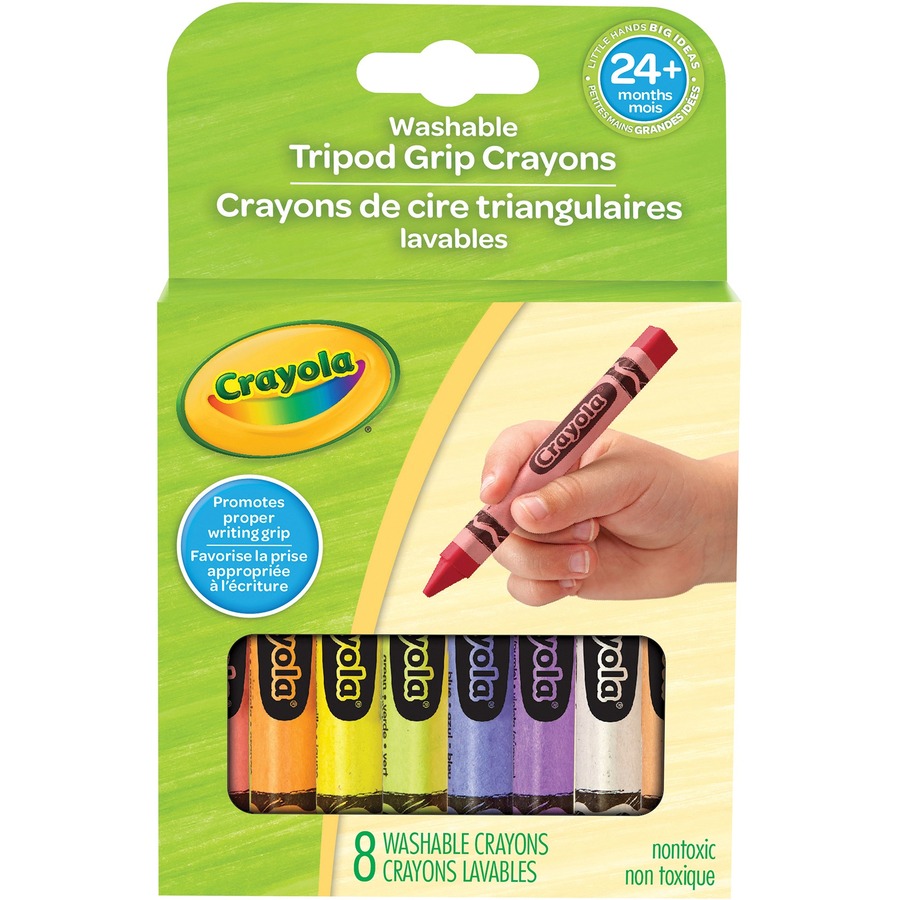 [832587] Crayola Triangular Wax Crayons (Box of 8)