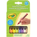 Crayons de cire triangulaires Crayola (Bte de 8)