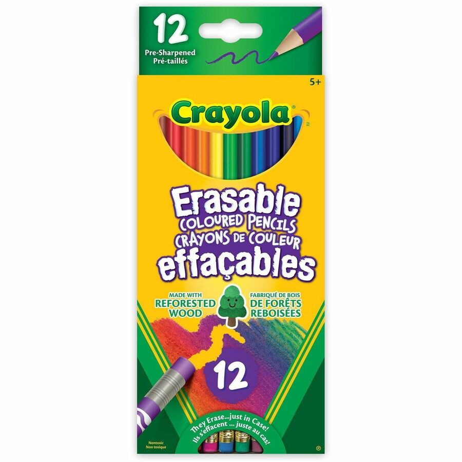 [722504] Crayola Erasable Colouring Pencils (Box of 12)