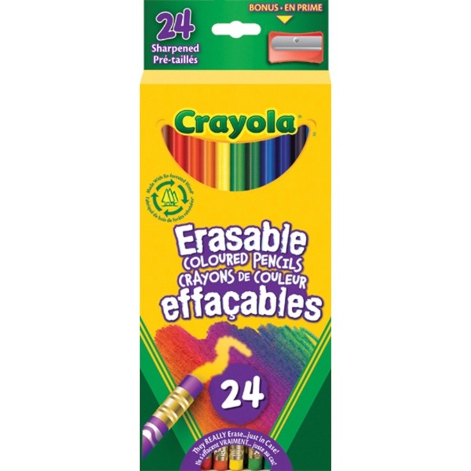 [722512] Crayons de couleur effaçables Crayola (Boîte de 24)