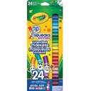 Marqueurs lavables Crayola Pip-Squeaks Skinnies, trait fin (bte de 24)