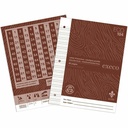 Geo Eco Interlined and Dotted Notebook EC104, Brown (104)