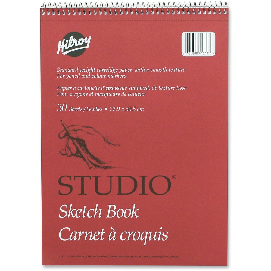 [419358] Studio Pro Sketch Book, 9" X 12 ", 30 white sheets