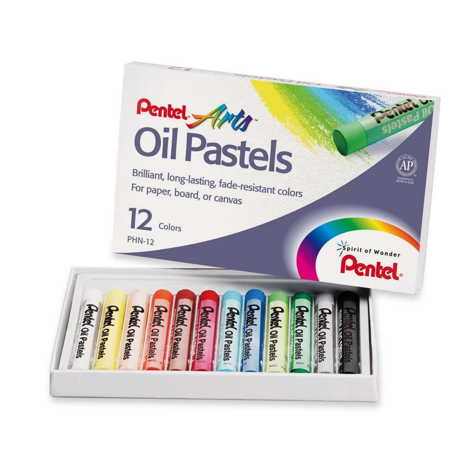 [278077] Pastels à l'huile Pentel (Boîte de 12 couleurs)