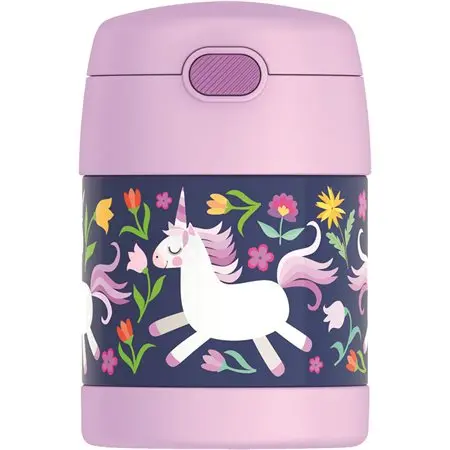 [Y836759] Bocal à nourriture FUNtainer® en acier inoxydable Thermos, 290 ml, Licorne 