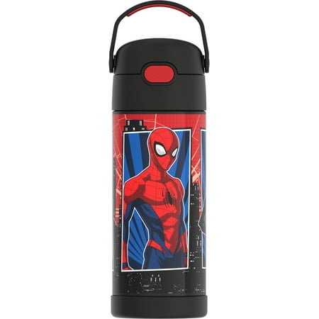 [836766] Thermos FUNtainer® Water Bottle With Straw, 410 ml, Spider man 