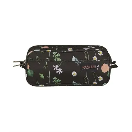 Jansport 2-Zipper Pencil Case, Flowers